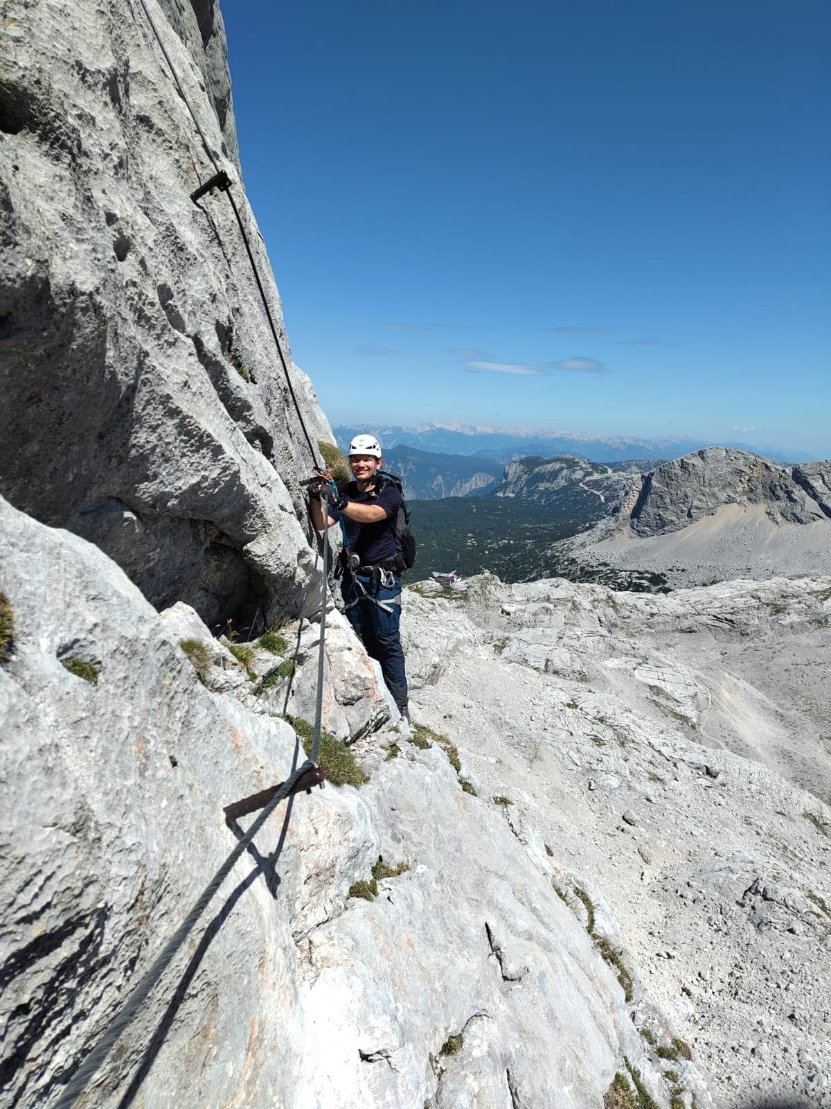 My first time climbing in the alps
